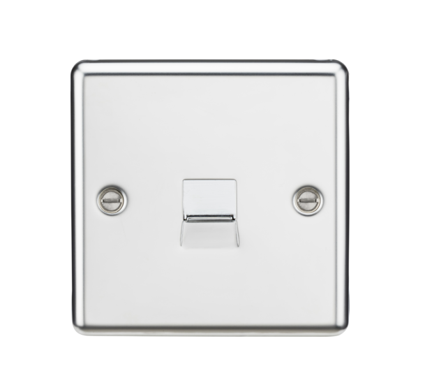Telephone Extension Outlet - Polished Chrome