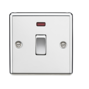 20A 1G DP Switch with Neon - Polished Chrome