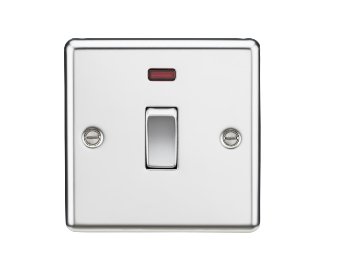 20A 1G DP Switch with Neon - Polished Chrome