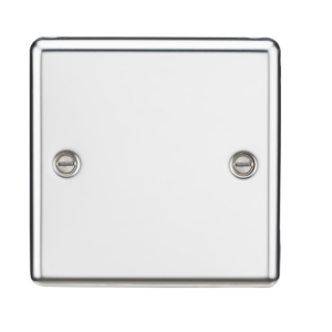 1G Blanking Plate - Polished Chrome