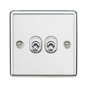 10AX 2G 2-Way Toggle Switch - Polished Chrome