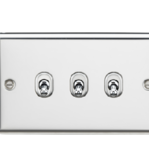 10AX 3G 2-Way Toggle Switch - Polished Chrome