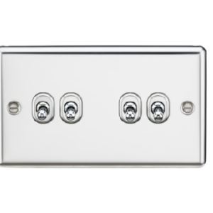 10AX 4G 2-Way Toggle Switch - Polished Chrome