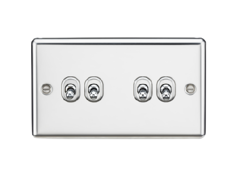 10AX 4G 2-Way Toggle Switch - Polished Chrome