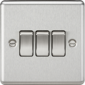 10AX 3G 2-way Switch - Brushed Chrome