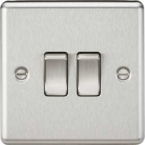 10AX 2G 2-way Switch - Brushed Chrome