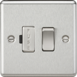 13A Switched Fused Spur Unit - Brushed Chrome