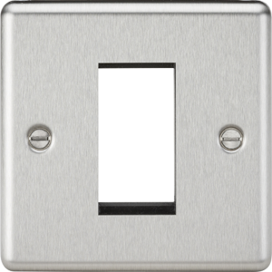 1G Modular Faceplate - Brushed Chrome