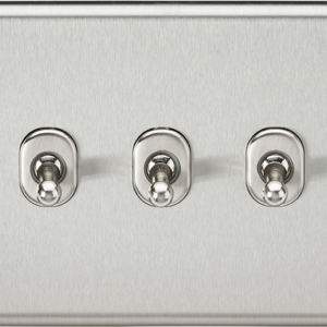 10AX 3G 2-way Toggle Switch - Brushed Chrome