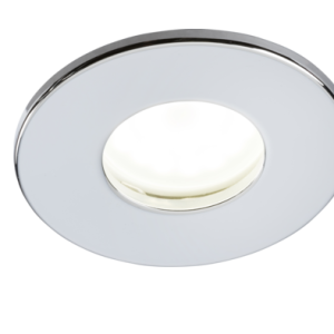 230V IP65 Fixed GU10 Fire-Rated Downlight - Chrome
