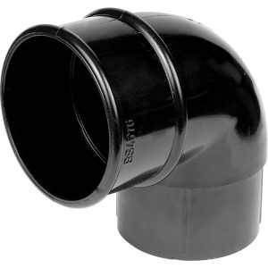 112mm Half Round Guttering Offset Bend 92.5°- Black