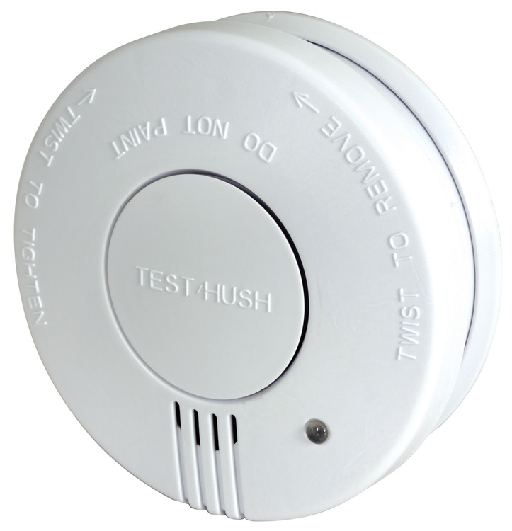 Photoelectric Smoke Detector with Hush Feature