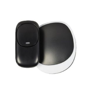 350.311UK Wireless Plug-in Doorbell with LED Alert Black