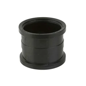110mm Push Fit Soil Double Socket Coupling Black