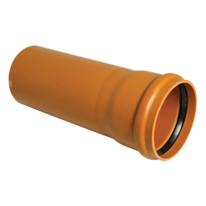 UGPSS3M Underground 110mm x 3m Single Socket Pipe
