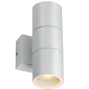 230V IP54 GU10 Up and Down Wall Light - White