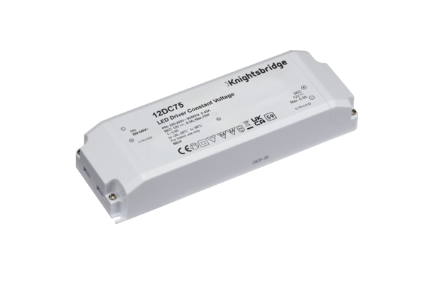 IP20 12V 75W DC LED Driver - Constant Voltage