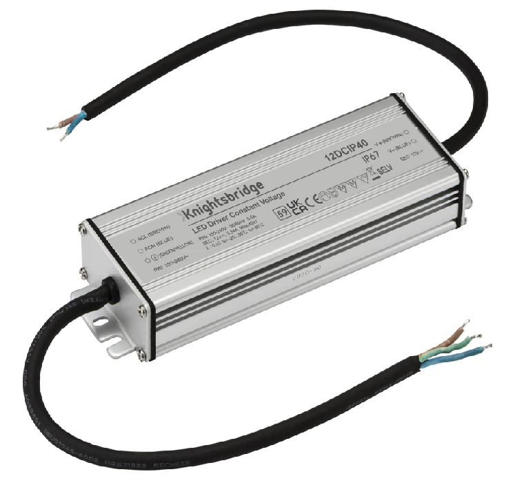 12V IP67 40W DC LED Driver - Constant Voltage