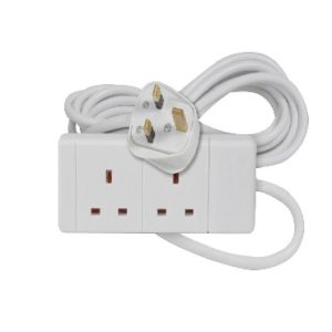 429.727UK 2 Gang Extension Lead 2.0m