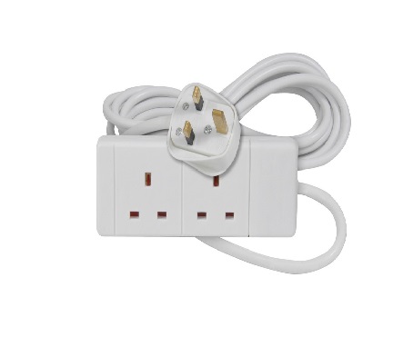 429.727UK 2 Gang Extension Lead 2.0m