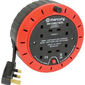 4-Gang Extension Reel with Thermal Cut Out 5.0m