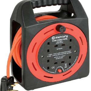 4-Gang 15m Extension Reel with Thermal Cut Out