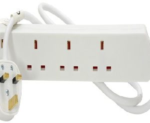 4 Gang 13A Extension Lead 5.0m White