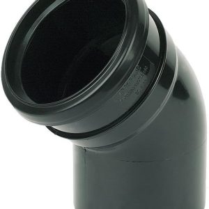 110mm Soil Push Single Socket 45° Bend