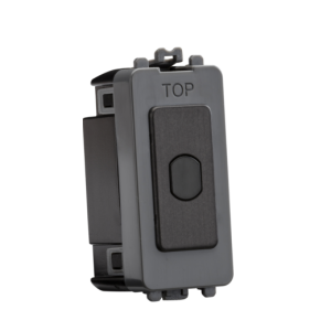 1G 1-Way 10-200W (10-100W LED) Trailing Edge Dimmer (Press Type) - Smoked Bronze