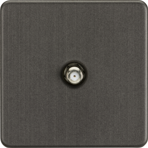 SAT TV Outlet (Non-Isolated) - Smoked Bronze