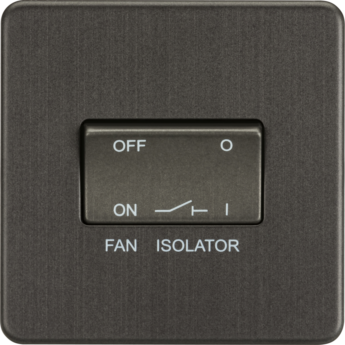 10AX Fan Isolator Switch - Smoked Bronze