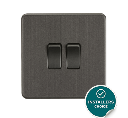 10AX 2G 2-way Switch - Smoked Bronze