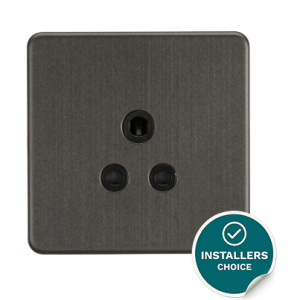 5A Unswitched Socket - Smoked Bronze