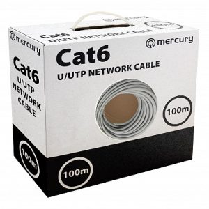 808.030UK Cat6 U/UTP Network Cable Grey 100m