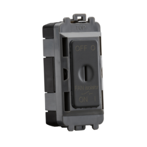 10A Fan Isolator Key Switch Module - Anthracite