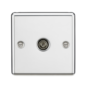 TV Outlet (Non-Isolated) - Polished Chrome
