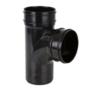 SCT41DS 110mm Solvent Weld Soil 92.5° Double Socket Tee Branch -Black