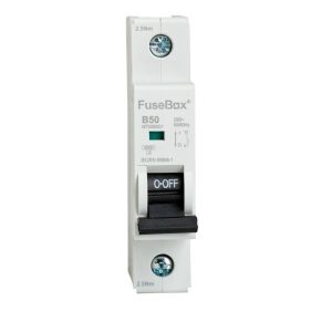 FuseBox MT06B501 50A 6kA B-Curve 1 Pole MCB