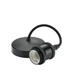 8271AT 6" E27 Vintage Pendant Set - Anthracite