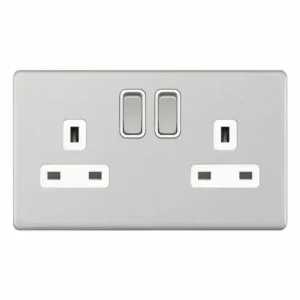 5MPLUS-722 2 Gang 13 Amp Socket DP – Switched