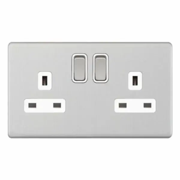 5MPLUS-722 2 Gang 13 Amp Socket DP – Switched