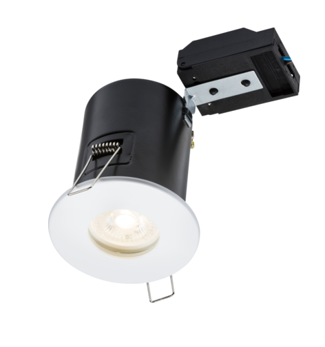 230V IP65 Fixed GU10 Fire-Rated Downlight - White
