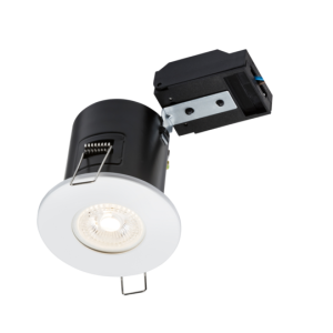 230V IP20 Fixed GU10 Fire-Rated Downlight - White