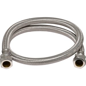 Flexible Tap Connector 15mm x 15mm 12mm Bore. 900mm