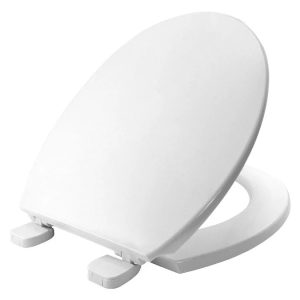 TSNAVPLAS White Plastic Toilet Seat With Plastic Hinge