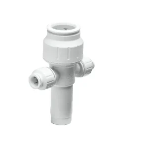 JG Speedfit 2 Port Tee Manifold With Stem 22mm X 10mm