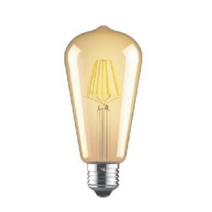 ST64 7W E27 Gold Filament Dimmable Lamp 2200k