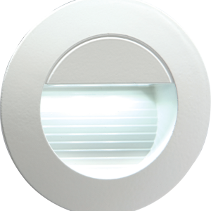 230V IP54 Recessed Round Indoor/Outdoor LED Guide/Stair/Wall Light White LED