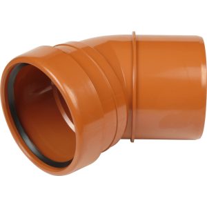 Underground 110mm Single Socket 45° Bend