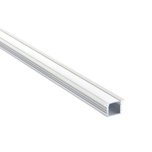 Rigel Recessed 2m Aluminium Profile/Extrusion Silver